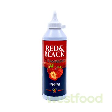 Топінг Red&Black 600г Полуниця /в уп.12шт/