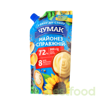 Майонез Чумак Справжній 72% 300г/в уп.36шт/