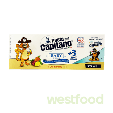 Зубна паста Capitano 75мл Baby 3+ в асорт.