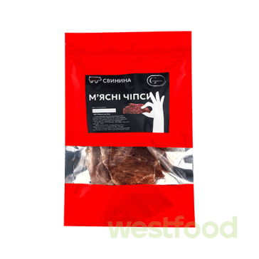 М'ясні чіпси Свинина 50г Сиров'ял (дой-пак)