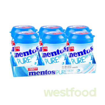 Жув.гумка MENTOS PureFresh Банка 56г /в уп.6шт/