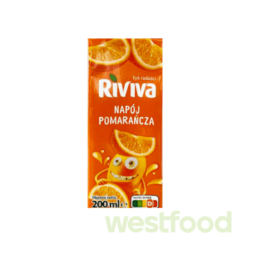 Напій соковм. Riviva 200мл Апельсин /в уп.4шт/