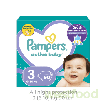 Підгузники Pampers ActiveBaby 3 (6-10кг) 90шт