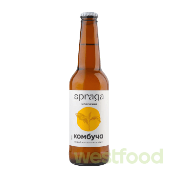Напій Комбуча Spraga 330мл скло Класична /уп.12шт/