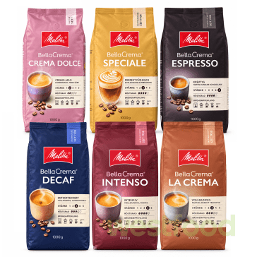 Кава в зернах MELITTA Bella Crema 1кг в асорт.