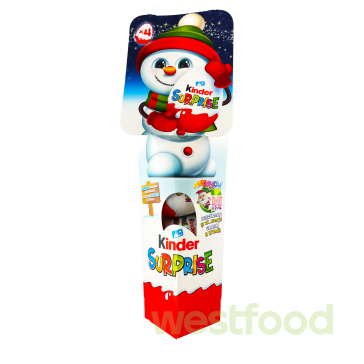 Kinder-сюрприз 4шт*20г Тубус