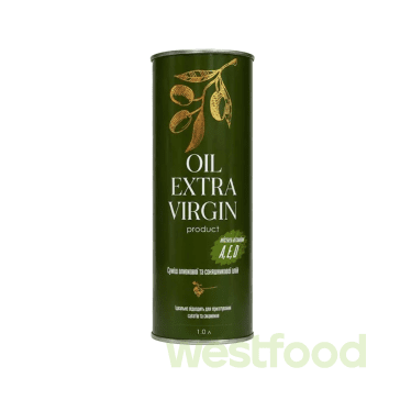 Олія 1л Оливкова+Соняшникова суміш ж/б Extra Virgin /в уп.6шт/