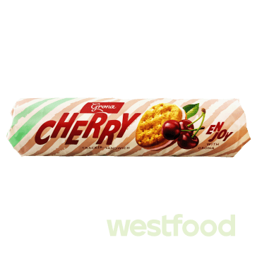 Крекер-сендвіч Грона Вишня начинка 195г туб /уп.21шт/