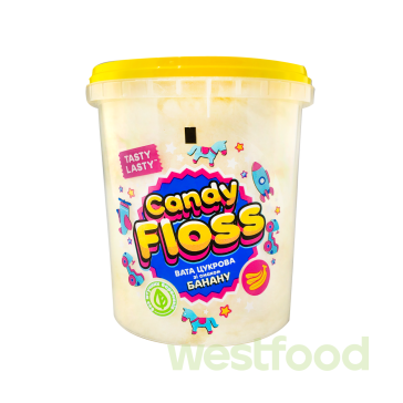 Вата цукрова зі смак.Банану 30г Лекорна /уп.16шт/