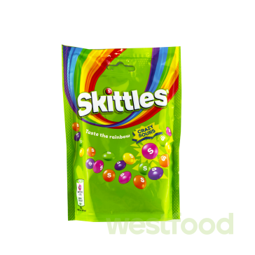 Драже Skittles 152г Crazy Sours /в уп.15 шт/