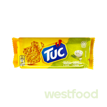 Печиво TUC Крем-сир і цибуля100г/в уп.24шт/