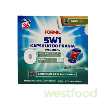 Капсули для прання Formil 5в1 36шт Universal /уп.6шт/