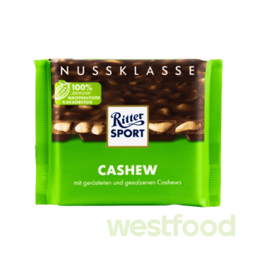 Шоколад Ritter Sport молочн.шок і кешью Cashew100г, шт