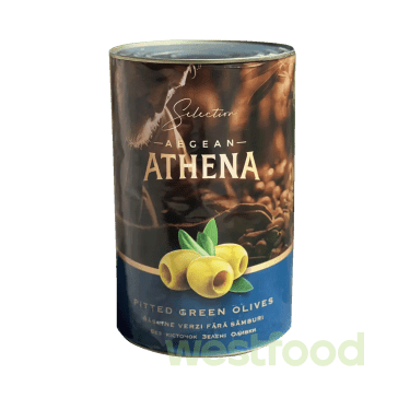 Оливки Aegean ATHENA  4,2кг зелені б/к ж/б /в уп.4 шт/