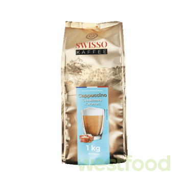 Капучіно SWISSO Солона карамель 1кг /уп.10шт/