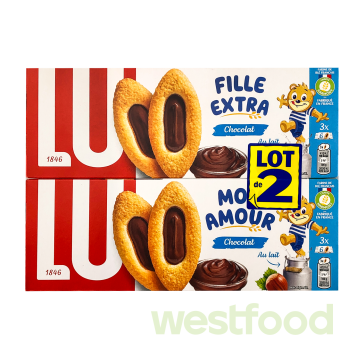 Печиво LU 2*120г Extra/Amour Chocolat  /уп.10шт/