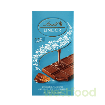 Шоколад Lindt LINDOR Солона карамель 100г /уп.18шт/