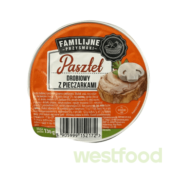 Паштет FamilijnePr. курячий з грибами 130г /уп.12шт/