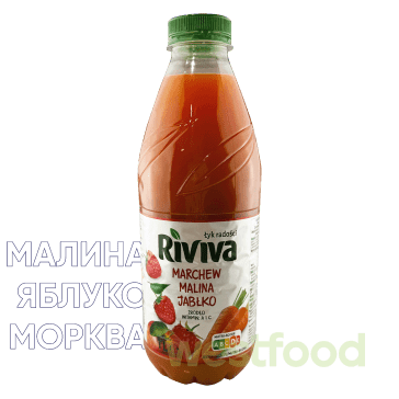 Сік Riviva 1л Морква-Малина-Яблуко /в уп.6шт/