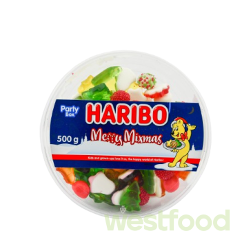 Желейки Haribo Merry Mixmas лоток 500г/в ящ. 12 шт/