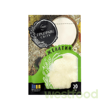 Желатин 20г саше Приправи світу /уп.40шт/