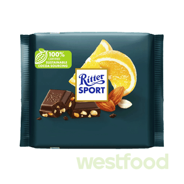 Шоколад Ritter Sport Mandel Orange 100г, шт /в уп.12шт/