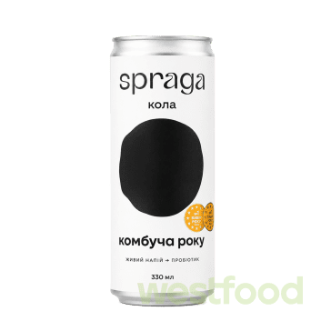 Напій Комбуча Spraga 330мл ж/б Кола /уп.12шт/