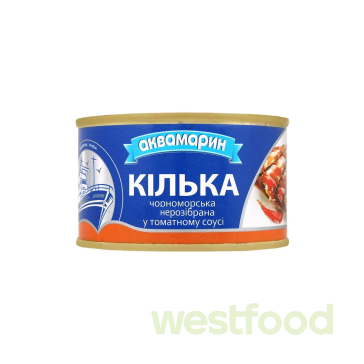 Кілька в томатн.соусі Аквамарин 230г нероз./в уп.36шт/