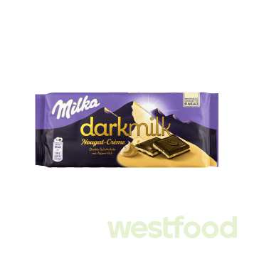 Шоколад Milka 85г Darkmilk Nougat-Creme /уп.21шт/