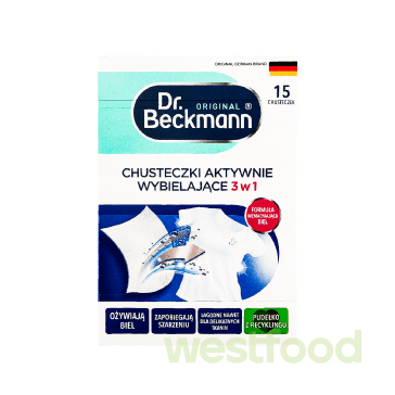 Серветки Dr.Beckmann для прання відбілюючі 15шт