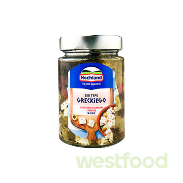 Сир грецький Hochland 300г з паприкою в олії /в уп.6шт/