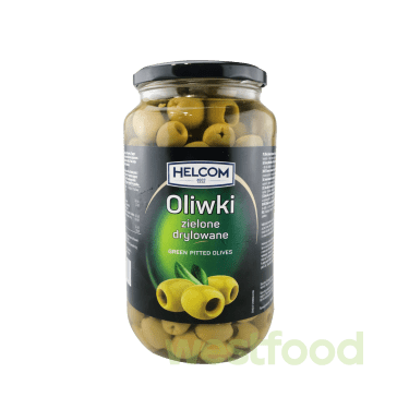 Оливки HELKOM зелені б/к 935г скло /в уп.6шт/