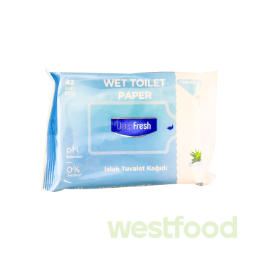 Папір туал.вологий DeepFresh 42шт /в уп.48шт/