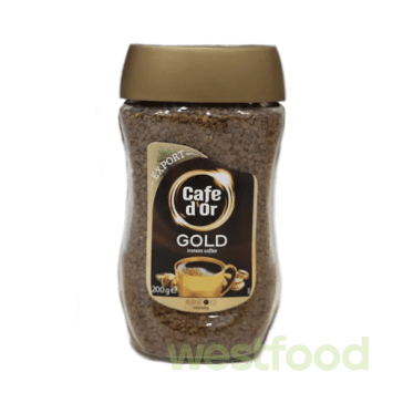 Кава розчинна Cafe D'OR Gold EXPORT скло 200 г /в уп.9шт/