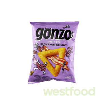 Трикутн.кукурудз. GONZO 40г Бекон
