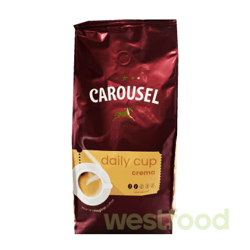 Кава в зернах Carousel Crema 1кг /в уп.8шт/