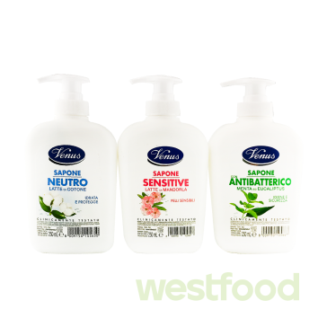 Мило рідке VENUS 250мл в асорт./уп.12шт/