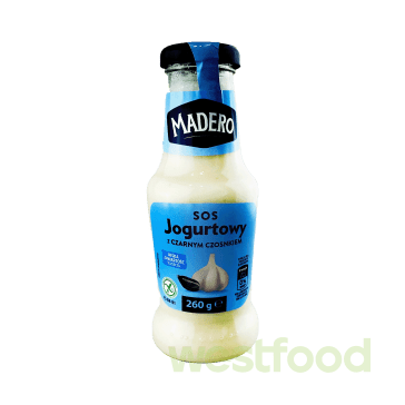 Соус Madero Йогуртовий з чорн.часником 260г/уп.15шт/