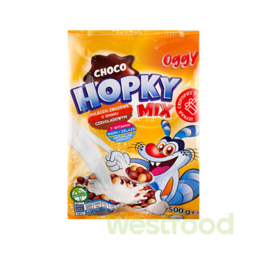 Сухий сніданок Oggy HOPKY Mix 500г/в уп.10шт/