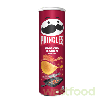 Чіпси Pringles 165г Бекон  /в уп.19шт/