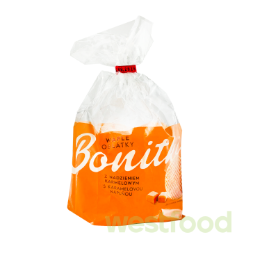 Вафлі Bonitki 400г карамель /уп.6шт/