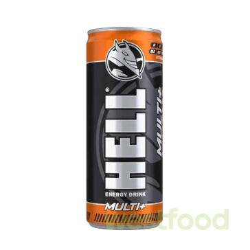 Енергетичний напій HELL 250мл Multi+ /в уп.24шт/