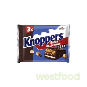 Батончик Knoppers 3*40г Dark Orzechowy /уп.15шт/