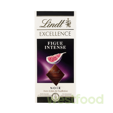 Шоколад Lindt Excellence Чорний з інжиром 100г /уп.20шт/