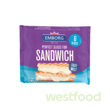 Сир Emborg 100г для сендвічів слайси