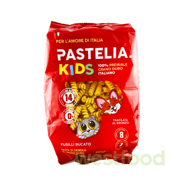 Макарони Pastelia KIDS 400г Спіральки Букато /в уп.24шт/