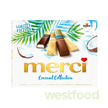 Цукерки Merci Coconut Collection 250г/в уп.40шт/