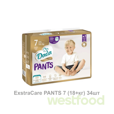 Підгузники Dada ExstraCare PANTS 7 (18+кг) 34шт/в уп.3шт/