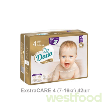 Підгузники Dada ExstraCARE 4 (7-16кг) 42шт/в уп.4шт/