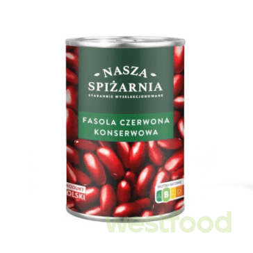 Квасоля червона консервована Nasza spizarnia 400г/в уп.12шт/